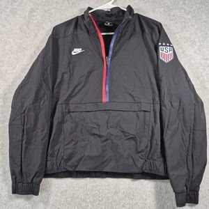 Nike Jacket Women XL USWNT Midlayer 1/4 Zip Windbreaker Soccer USA Olympics